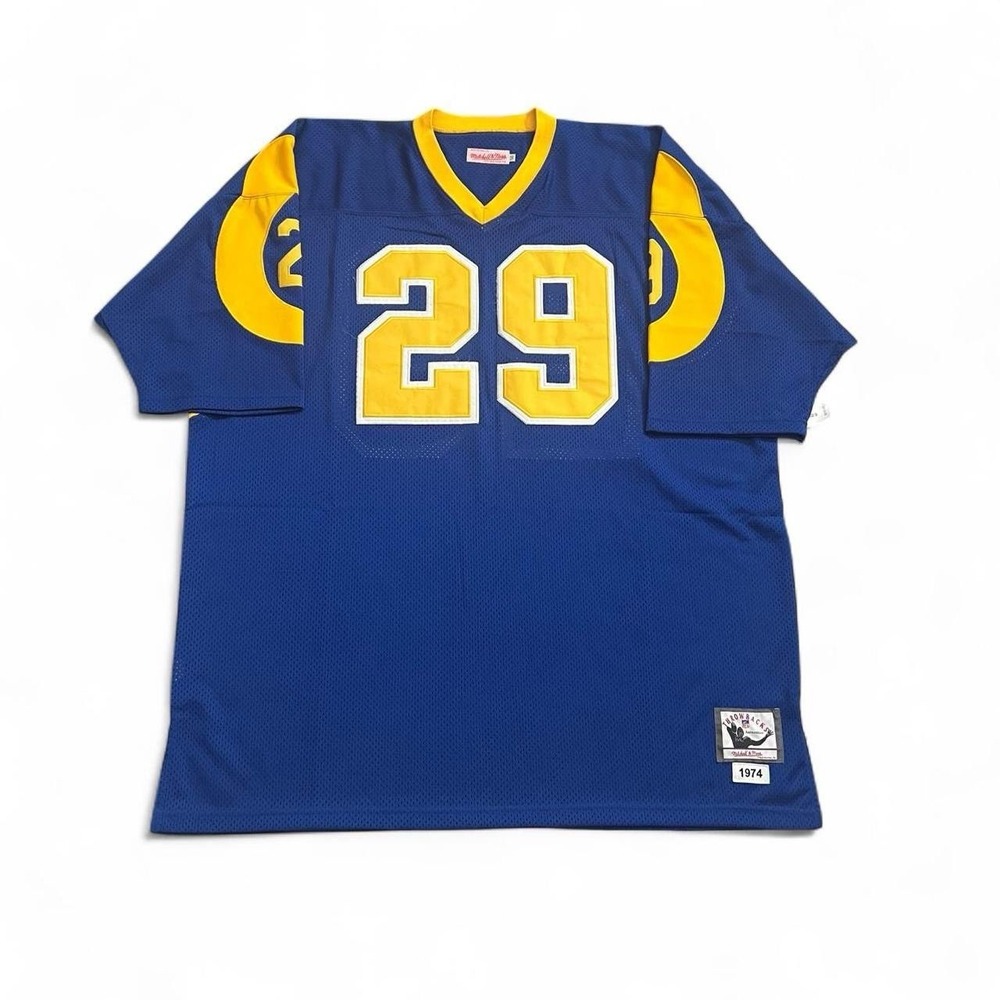 Harold Jackson 1974 Los Angeles Rams #29 Mitchell & Ness Blue Jersey Size 56